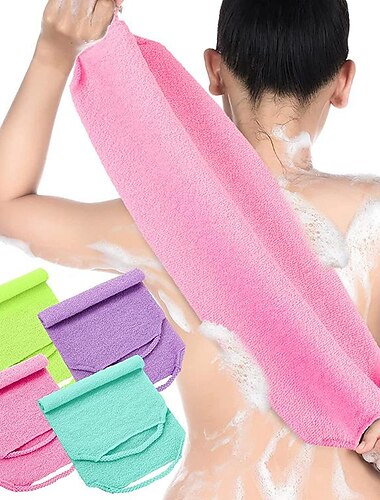  telo da bagno scrub asciugamano da tirare indietro elastico estensibile telo da bagno scrub strofinare il bagno al bagno di fango strofinare il bagno strofinare lungo il telo da bagno