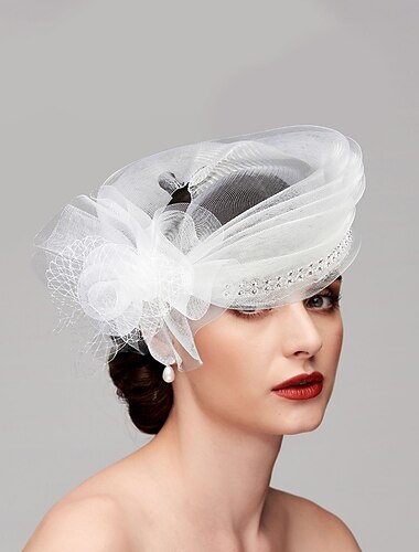  tocados sombrero kentucky derby sombreros plumas red sombrero de cubo boda ocasión especial día de las damas copa melbourne cóctel con lazos gorra tocado sombreros