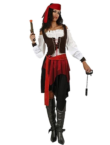  Pirates of the Caribbean Asut Naamiaisasut Cosplay Naamiaiset for Naisten Aikuisten Halloween Karnevaali