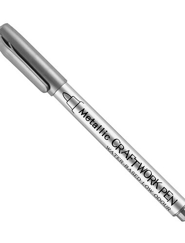  2 stücke kunst diy metall wasserdichte permanente farbe marker stifte 1,5mm kunsthandwerk harzform stift kunstmalerei schülerbedarf