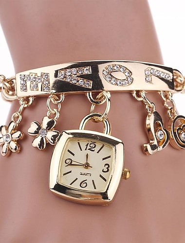  vrouwen quartz horloge armband polshorloge strass liefde hart stijl roestvrij staal stijlvolle analoge quartz armband dames exquise casual horloge