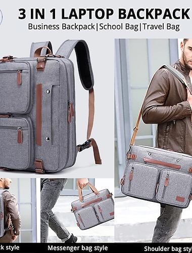  Sacs à dos pour ordinateur portable 14" 15.6" 17 " pouce Compatible avec Macbook Air Pro, HP, Dell, Lenovo, Asus, Acer, Chromebook Notebook Sac d'ordinateur portable Anti-Chocs Avec poignée