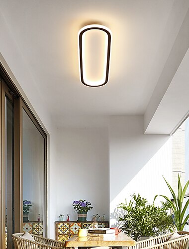  LED Ceiling Light 1-Light 60cm Flush Mount Lights Silica gel Aluminum Ceilling Light for Corridor Porch Bar Creative Loft Balcony Lamps Warm White/White 110-240V