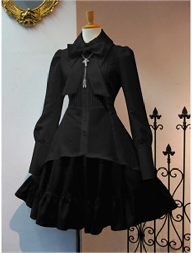  Medievale Abito vintage Vestito Crinolina Papillon Per donna Stile Steampunk Mascherata Casual Quotidiano Adulti Vestito