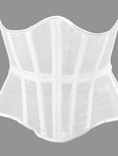  Kostümkorsett&amp; Bustier-Damen-Unterbrustkorsetts aus sexy Tüll in Übergröße für Bauchkontrolle, Taillentrainer, Clubwear, Party-Korsettgürtel