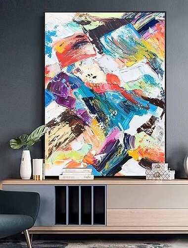  Pintura a óleo artesanal arte da parede da lona decoração abstrata moderna para decoração de casa rolada pintura não esticada sem moldura