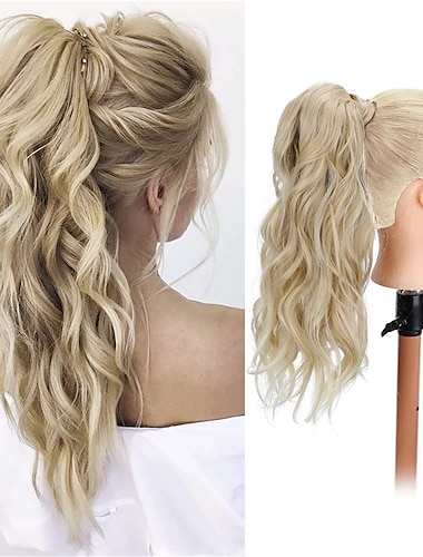  Correa Coletas Suave / Clásico / Fácil vestidor Pelo sintético Pedazo de cabello La extensión del pelo Rizado Larga Fiesta / Fiesta / Noche / Ropa Cotidiana