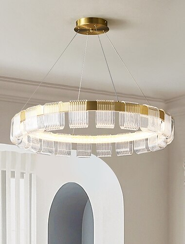  led kattokruunu rengas design kristalli k9 akryyli metalli kattovalaisin ainutlaatuinen design uppoasennus 3000-5400k 40w 1-valo kattokruunut hotelliin olohuone 110-240v
