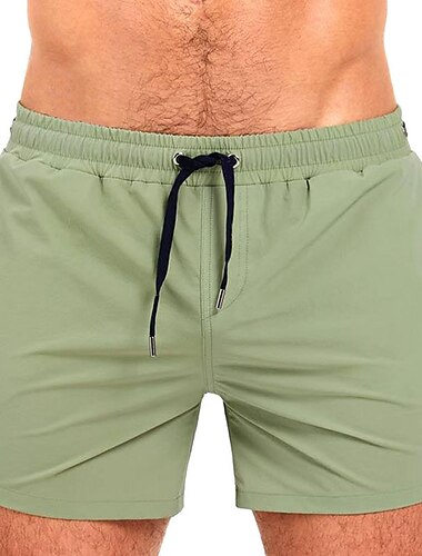  Herren Bademode Badehose Schwimmshorts Boxer-Badeshorts Shorts Kurze Hosen Glatt Komfort Atmungsaktiv Outdoor Täglich Ausgehen Sport Hawaiianisch Weiß Rosa