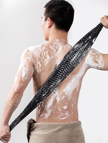 Toalha de banho de fricção longa japonesa, esfregão esfoliante para as costas, toalha para esfregar as costas do corpo para banho, toalha de banho para homens &amplificador; esfoliação feminina,