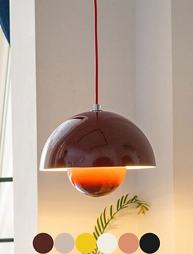  blomsterknopp lysekrone macaron justerbar nedhengt pendellampe soverom nattbordsdekor hengende lampe e27 1-lys farge pendel takbelysningsarmaturer