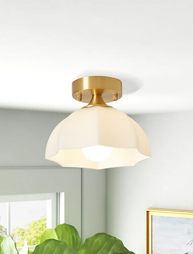  LED-Deckenleuchte 20cm geometrische Formen Einbauleuchten Glas Kupfer künstlerischer Stil formaler Stil Deckenleuchte für Korridor 110-240V