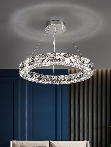  kreis kristall licht luxus kronleuchter wohnzimmer lampe modernes licht luxus high-end villa halle kreis lampe hersteller direkte versorgung