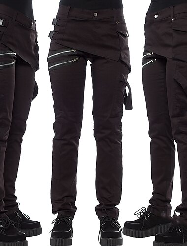  pantalon homme rétro vintage punk & gothique médiéval 17ème siècle mascarade hommes costume vintage cosplay décontracté quotidien pantalon mascarade