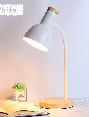  Schreibtischlampe / Leselampe / Nachttischlampe Augenschutz / Schwenkarm / einstellbar einfach / modern zeitgenössisch für Arbeitszimmer / Büro / Mädchenzimmer Metall Holz 85-265v