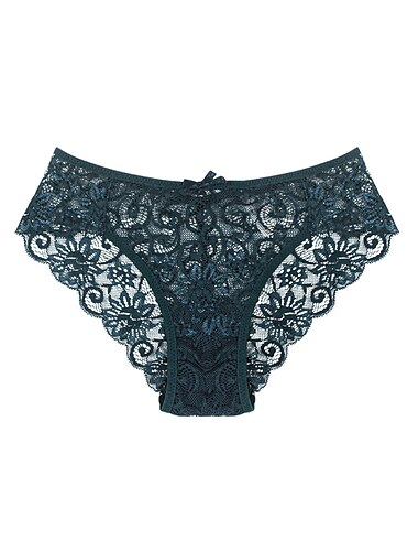  Damen Sexy Dessous Höschen Reine Farbe Mode Komfort Weich Hause Täglichen Urlaub Spitze Atmungsaktiv Sommer Frühling Hause Outfits