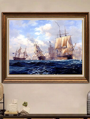  håndlaget oljemaleri lerret veggkunstdekorasjon berømt klassisk seillandskap for hjemmeinnredning rullet rammeløst ustrukket maleri