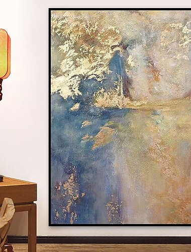 pittura a olio di grandi dimensioni 100% fatto a mano dipinto a mano arte della parete su tela oro viola blu nuvola astratta moderna decorazione della casa arredamento tela arrotolata senza cornice