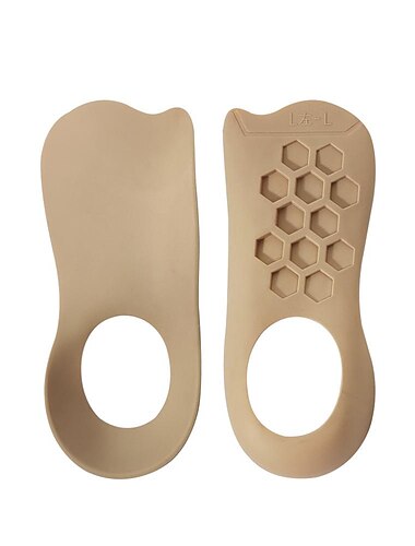  1 Paar U-förmige korrigierende Einlegesohle aus weichem Silikon, Plantarfaszien-Bogenstütze, geeignet für die Korrektur von Plattfüßen