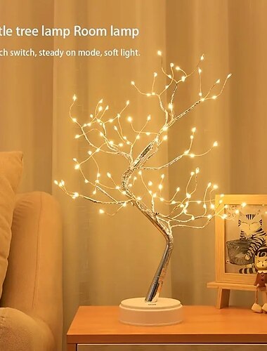  Luz led para árbol de Navidad, luz de árbol de abedul de Pascua, luz de árbol de rama de mesa led 108 para fiesta en casa, boda, decoración interior, luz nocturna