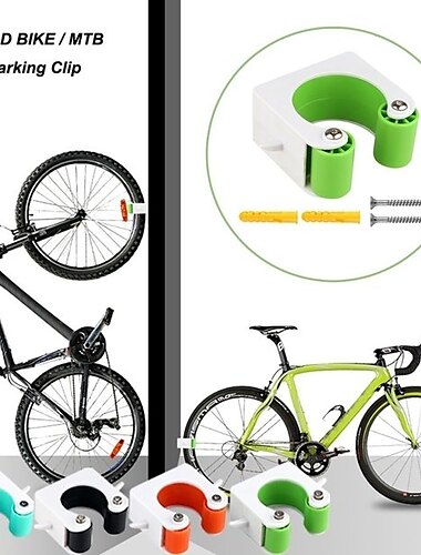  Gancho de montaje en pared para bicicleta, estante de estacionamiento para bicicleta, soporte de hebilla para bicicleta de montaña, accesorios para ciclismo, gancho de montaje para estacionamiento de bicicleta de montaña