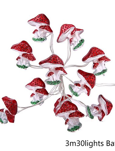  Διακόσμηση Μανιταριών Cottagecore Διακόσμηση Δωματίου Μανιτάρι Φωτιστικά Σχοινιού Μπαταρίας Μανιταριών Νεράιδας Φως για Υπνοδωμάτιο Φοιτητική Διακόσμηση Γάμου Αυλής