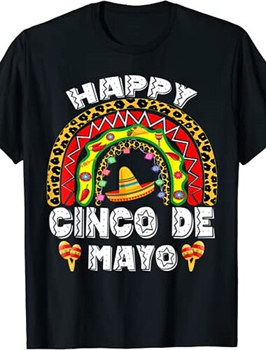  mexican tee cinco de mayo fiesta t-shirt print street style t-shirt για ανδρικά γυναικεία unisex ενηλίκων hot stamping 100% βαμβάκι casual καθημερινά