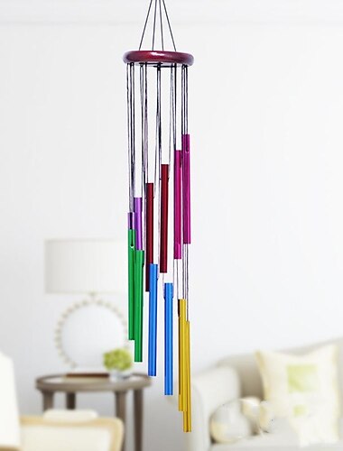  Buntes Windspiel für draußen, 22" melodisches Windspiel mit 12 gestimmten Röhren für Mutter, Mutter, elegante Gartendekoration, für Mutter, Mutter, Oma, Tante