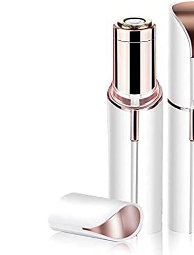  Gesichtshaarentfernung für Frauen schmerzloser Haarentferner wasserdichter Rasierer Haarentferner mit LED-Licht für Gesicht Bikini Pfirsichflaum Oberlippenbart Kinn (Roségold)