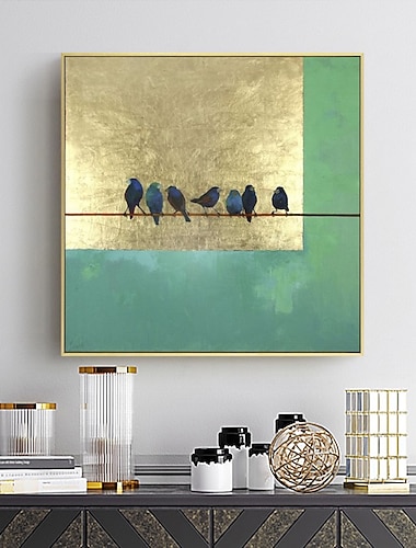  moderne tier wandkunst nordischen stil vogel zweig kunst leinwand ölgemälde moderne wohnzimmer flur dekoration kein rahmen