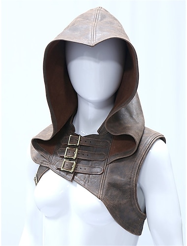  Retro vintage Punk & Gothic Middeleeuws Gemaskerd Bal Omslagdoeken Ren Faire Viking Ranger Elf Boogschieten Voor heren Dames Uniseks Viking Fantasie Maskerade Feest Volwassenen Sjaal