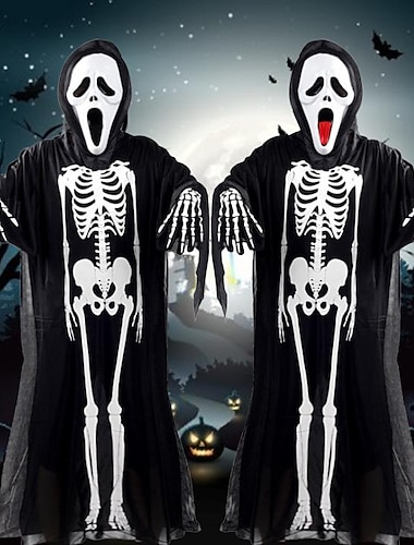  ghostface kostume maske handsker djævel spøgelse skelet cosplay kostumer horror masker spøgelse ansigt skrige hjelm uhyggelig halloween fest maskerade mardi gras