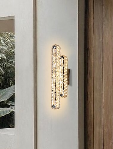  vnitřní nástěnná svítidla crystal g24 led severský styl obývací pokoj obchody kavárny ocelové teplé bílé nástěnné světlo 110-240v
