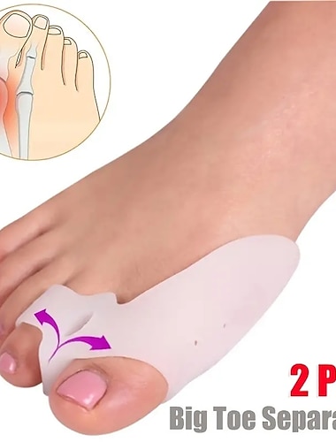  1 пара силиконовых корректоров пальцев стопы Hallux valgus буферный разделитель пальцев ног для мужчин и женщин