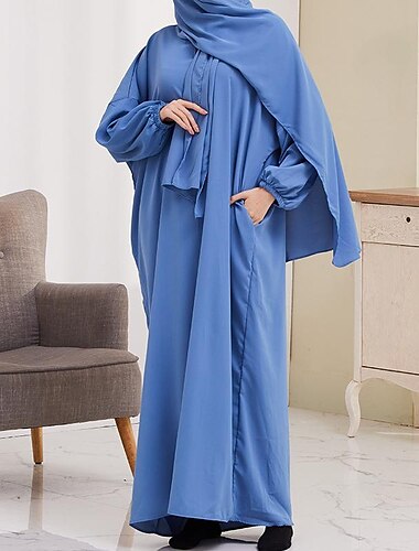  Damen Kleid Abaya Religiös Saudi-Arabisch arabisch Muslim Ramadan Erwachsene Kleid