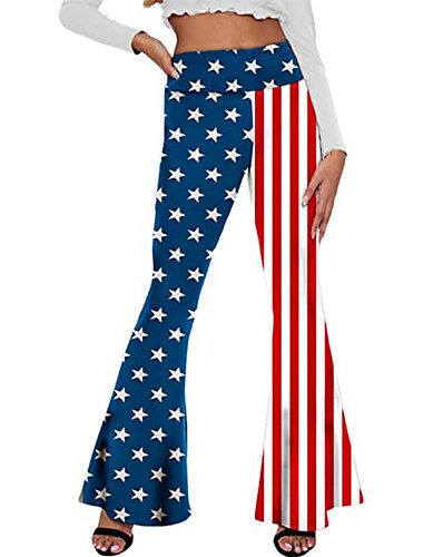  Retro Vintage 1960s 1970s Trousers Bell Bottom Pants Hippie Women's Daily Wear Bachelorette Party Pride Parade Adults' Pants