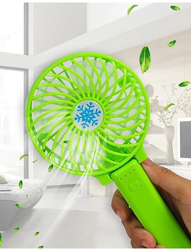  Mini Foldable Desk Fan – Handheld Ultra-Quiet USB Rechargeable Fan and Air Cooler for Home, Student Dorm or Office