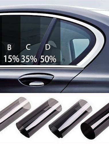  Starfire Auto schwarz Anti-Peep-Folie Fenster-Isolierfolie Rolle Auto Auto Home Fensterglas Sommer Solar UV-Schutzfolie