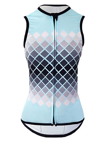  Per donna Gilet da ciclismo Maglia da Ciclismo Sfumatura Senza Maniche Bicicletta Gilet / Panciotto Maglia Top con 3 tasche posteriori Mountain Bike MTB Ciclismo su strada Asciugatura Rapida Tasca