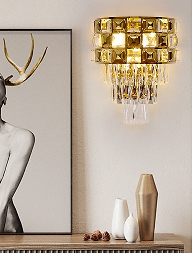  fabrikk direktesalg nordisk enkel stue restaurant soverom hotell klubbhus postmoderne lys luksus vindjern kunst krystall vegglampe