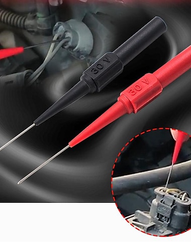  30V Diagnostic Tools Multimeter Test Lead Extension Cord Back Piercing Needle Tip Probe Automotive  Locksmith Tool Accessories