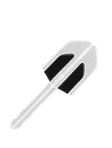  starfire 2 stks/set auto reflecterende auto truck veiligheidswaarschuwing tape autodeur protector bumper anti-collision strips veilige reflector stickers