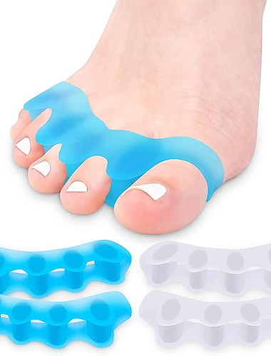  prodotti per la cura del piede, 1 confezione, separatori per dita dei piedi per correggere l'alluce valgo e riportare le dita dei piedi alla loro forma originale correttore per alluce valgo per donne