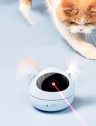  Juguetes para mascotas, luces láser infrarrojas, juguetes de broma para gatos, plumas automáticas para gatos, juguetes eléctricos para gatos