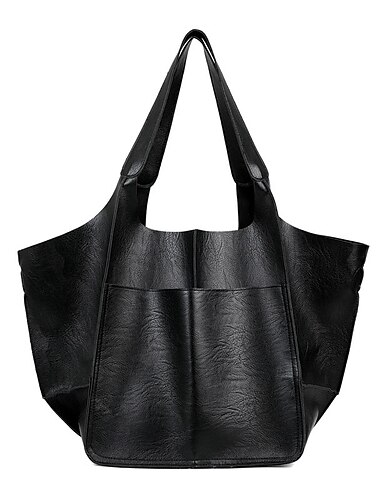  Herren Damen Handtasche Schultertasche PU-Leder Party Einkaufen Rutschfest Großes Fassungsvermögen Langlebig Einfarbig Leopard Dunkelbraun Leopard Weinrot