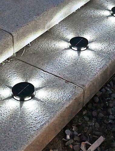  solar grondverlichting wandlamp 6 leds buiten tuin landschap lamp gazon pad tuin dek patio loopbrug zonlicht waterdicht