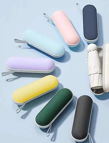  reisparasolparaplu - automatisch open en dicht, lichtgewicht en draagbaar, sterke waterdichte opvouwbare parasol met uv-bescherming voor zon en regen - heren en dames