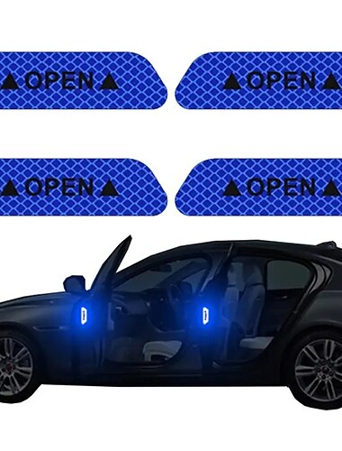  Regenbogen / Red(4PCS) / Grün (4 Stück) Auto Aufkleber Normal / Individualität Türaufkleber Warnsignale Reflektierende Aufkleber