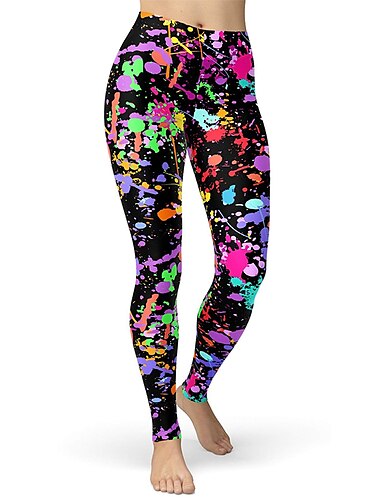  Rétro Vintage Années 80 Leggings Femme Costume Vintage Cosplay Casual Quotidien Pantalon