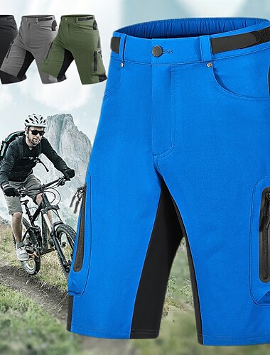  Hombre Pantalón corto MTB Bicicleta Pantalones cortos holgados Pantalones cortos para MTB MTB Bicicleta Montaña Ciclismo Carretera Deportes Retazos Almohadilla 3D Transpirable Secado rápido Dispersor